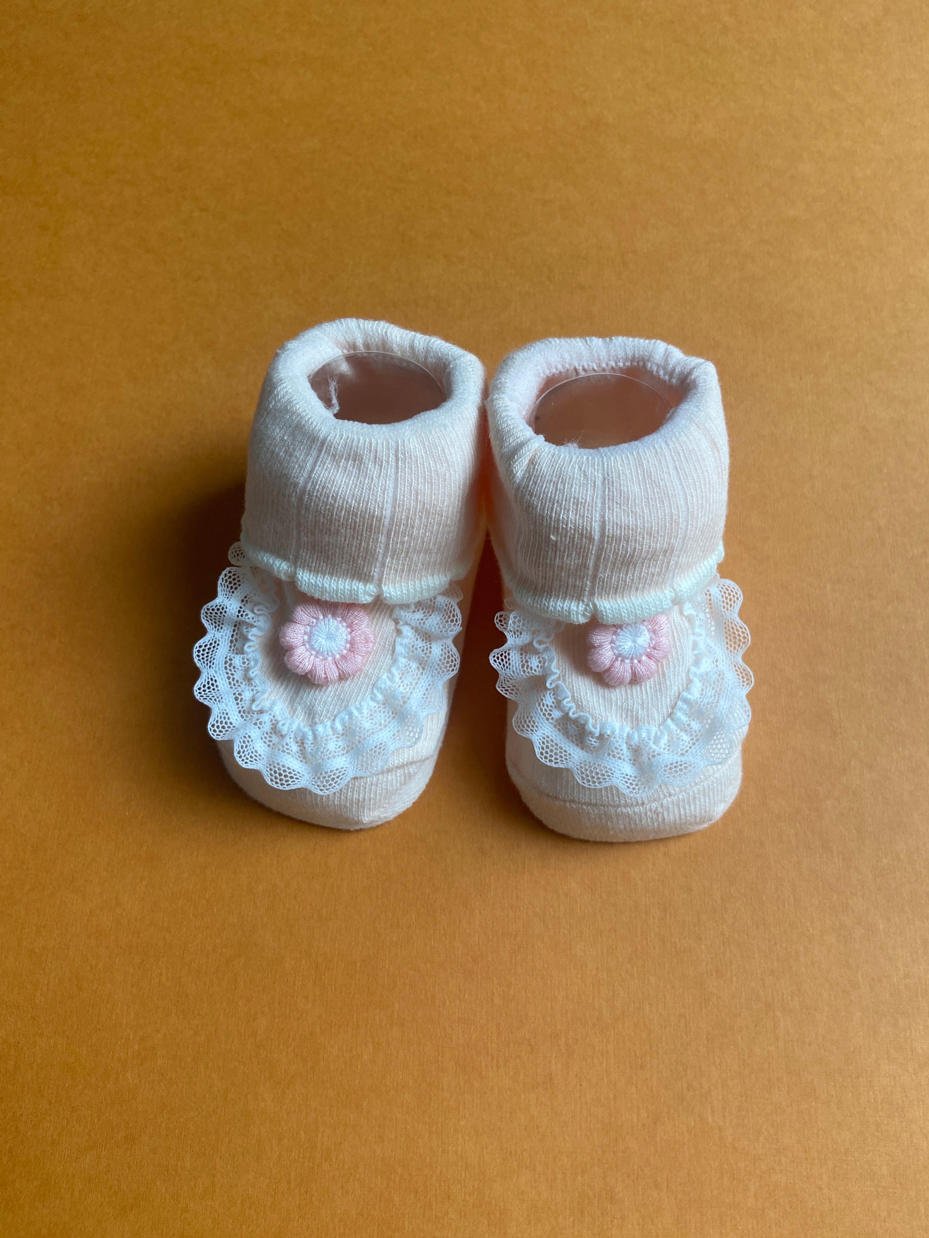 SH557-Winter Baby Socks - 0-6M
